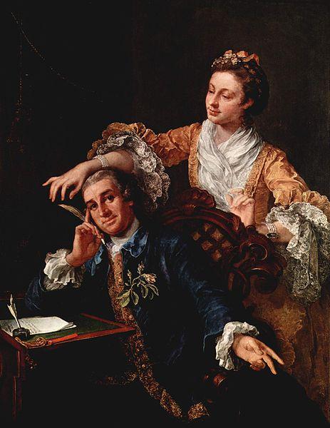 William Hogarth David Garrick with His Wife Sweden oil painting art